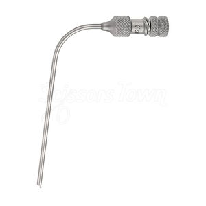 Aguja de succión Rosen Acero inoxidable en ángulo con accesorio Luer Lock 0,70x65mm para ENT y microcirugía - Product Image 4