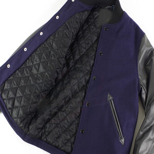 Veste universitaire OEM personnalisée, vêtements de club universitaire fabriqués en usine, fournisseur de vêtements de sport chauds en tissu doux de style baseball. - Product Image 3