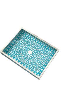 Celestial Charm Bone Inlay Serving Tray Exquisito diseño árabe hecho a mano Hogares Restaurantsand High-End Ramadan Gift Collections - Product Image 6