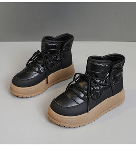 Men's Winter Best-Selling Warm Boots with Added Thermal Insulation Waterproof Anti-Slip Features Thick Sole PU <b>Insole</b> Material - Product Image 2