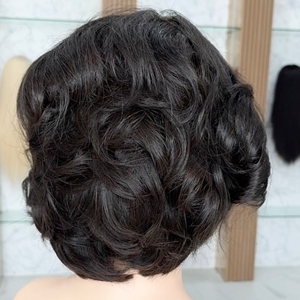 วิกผมชาวเวียดนามส่วนหน้าวิกผมลูกไม้ของผู้หญิงวิกผมสั้น100% ธรรมชาติ - Product Image 3