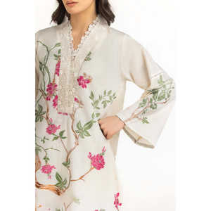 Conjunto de Traje de 3 Piezas con Tejido Jacquard Teñido para Mujer IUSTKSD-2163 - Product Image 2