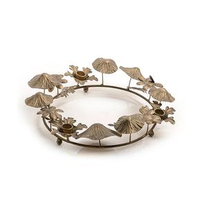 Handmade Iron Gold Color <b>Candle</b> Holder Fantastic Design Round Shape <b>Tealight</b> <b>Candle</b> Holder For Event Party Decor Use - Product Image 1