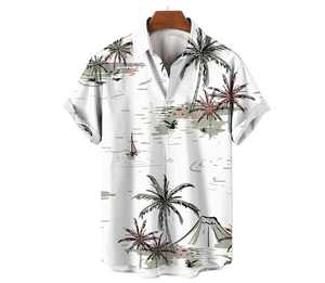 vocation summer casual short hawaiian <b>shirts</b> wholesale Digital Print polyester custom <b>mens</b> <b>floral</b> hawaiian <b>shirt</b> for <b>men</b> - Product Image 6