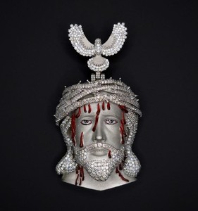 Colgante Religioso Personalizado de Jesucristo en Plata de Ley 925 con Incrustaciones de Diamantes Moissanite VVS, Elegante Colgante Unisex - Product Image 1