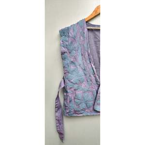 Handmade Breathable Women's Suzani <b>Kantha</b> Embroidered Flock Print Floral Pattern Cotton <b>Jacket</b> Spring/Winter Outer Wear Vest - Product Image 4