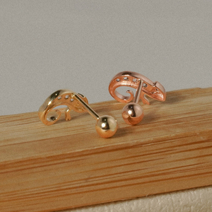 Bông tai nữ thời trang mạ vàng 14k zircon cubic kiểu dáng đẹp K-Jewelry bán buôn, dễ thương, lãng mạn, trang sức xỏ khuyên tuyệt vời - Product Image 4