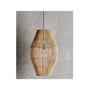 Lámpara Colgante Artesanal de Ratán y Hierro, Pantalla de Lámpara Tipo Domo, Diseño Moderno, Bombilla LED E27, Color Personalizable, para Uso en Hoteles y Residencias - Product Image 1