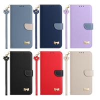 Étuis de luxe haut de gamme pour téléphones portables 17/16/15/14/13 Ultra, avec porte-cartes, antichoc, en TPU+PC, et dragonne