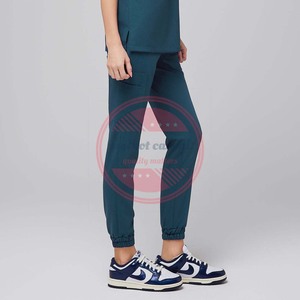Stretch Poly Cotton Jogger Scrub Pants Custom Unisex Scrub Pants - Product Image 2
