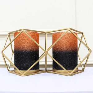 Caja de soporte de vela de hierro de diseño personalizado soporte de luz de té con votivo de vidrio para bodas fiestas de Navidad decoración de Navidad de Metal - Product Image 3