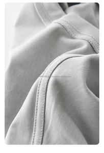 100% algodón 310gsm Camisa de manga corta Logotipo personalizado Camiseta gráfica de peso pesado Impresión digital Hombro caído Camiseta de gran tamaño - Product Image 4