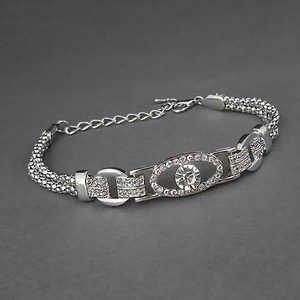 Urthn Austrian Stone Silver Plated <b>Bracelet</b> 1400519 Fashion Jewelry <b>Sets</b> - Product Image 1