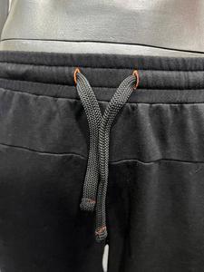 Pantalon de survêtement de sport beige pour hommes, spandex en coton fuselé extensible avec broderie, délavé foncé, décontracté, style sport, léger - Product Image 3