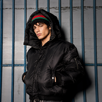Veste bomber rembourrée d'hiver pour homme, coupe-vent, en fausse fourrure, style streetwear décontracté