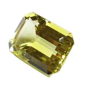 Piedra preciosa suelta de corte Octágono facetado Natural Certificado de cuarzo limón 100% de la mejor calidad para uso en joyería venta al por mayor - Product Image 2