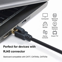 Kabel patch internet Supra cat8, jaket PVC tertinggi tanpa kabel Patch cat8.1 untuk PS5 XBox