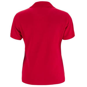 Polo de Jersey de algodón con logotipo personalizado impreso que absorbe la humedad para mujer, Polo ajustado sin mangas con botón, venta al por mayor - Product Image 6