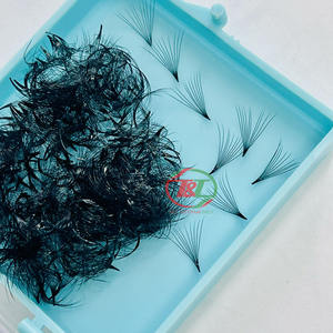 Extensions de cils synthétiques faites à la main T&T Vietnam MF02, 500-1000 pièces, effet naturel, longues, faciles à éventailer, bouquets préfabriqués en vrac - Product Image 5