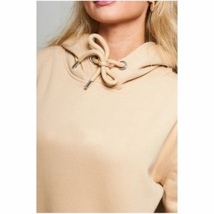 Sudaderas con capucha de hombro caído para mujer Logotipo personalizado Lavado ácido Temporada de invierno de algodón suelto de moda - Product Image 3