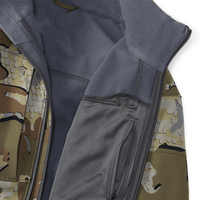 Veste de chasse d'hiver respirante multicolores pour l'extérieur, à capuche, en softshell, sur mesure