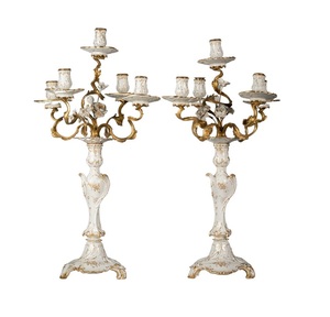 Bougeoir en aluminium fini poli brillant de haute qualité fait à la main pour la décoration de festival de mariage à la maison pour Noël. - Product Image 6