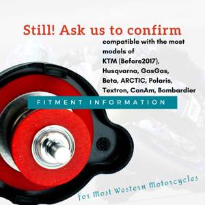 Capuchon de jauge de température de radiateur haute pression noir de 3e génération personnalisable 1,8 bar (25,6 PSI) pour 390 Adventure 2020- (Petit modèle) - Product Image 6