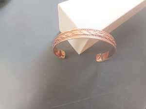 <b>Black</b> Rustic Pure Copper 100 % Original Copper Rustic Polished Bangle for <b>Woman</b> From India - Product Image 2
