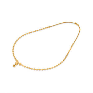 Collier long plaqué or avec perles et zircons pour femmes, bijoux de mariage tendance - Product Image 4