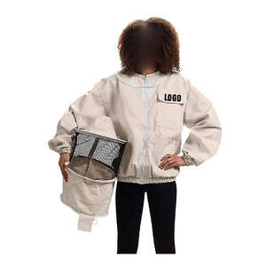 Bee Keeping <b>Jacket</b> Waterproof Sting Proof Polyester Suit Hood Lightweight Apiary Protective Wear <b>Men's</b> Honey Harvesting - Product Image 4