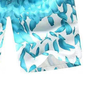 Shorts de Playa para Hombre, Secado Rápido, Cintura con Cordón, Casuales, para Natación, Corte Medio, Poliéster/Algodón, 140g - Product Image 3