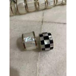 Black And White Color Unique Attractive Look Designer Round Shape Luxury <b>Napkin</b> Rings Elegant Look Hot Selling Table Decor - Product Image 3