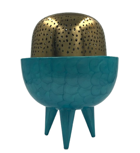 Attractive Design Shape Incense Burner Premium Quality Metal Marble <b>Oud</b> <b>Bakhoor</b> Coriander Indian Sandalwood Customizable Table - Product Image 1