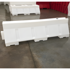Barrière de sécurité routière en PVC blanc 150 x 50 x 50 cm - Product Image 3