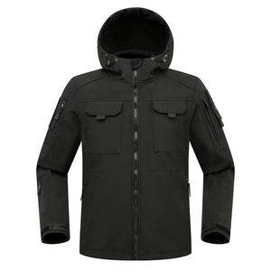 Chaqueta Softshell de Manga Larga para Hombre, Hecha a Medida con Material de Poliéster y Elastano, Capucha, Cuello Alto, Logotipo en la Parte Delantera para Invierno - Product Image 5