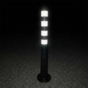 Delineator 100 X 8 cm TPE Black with <b>Socket</b> Traffic Warning Product - Product Image 3