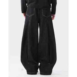 Pantalones de mezclilla elásticos ajustados de alta calidad para hombres, pantalones vaqueros casuales de moda personalizados al por mayor con cierre de botón y Trabillas para cinturón - Product Image 2