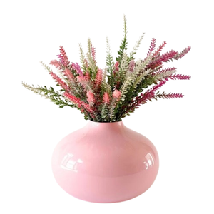 Nouvel arrivage Vase en céramique blanche en forme de galet avec corps de couleur blanche Vases à fleurs décoratifs avec les tailles de 20x10x10 cm - Product Image 3