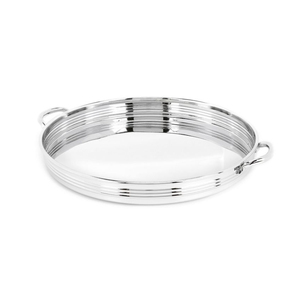 Plateau de nourriture en métal design de style classique avec bordure en fer doré Dessert et plateau de service au chocolat au prix le plus bas - Product Image 2