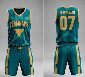 Maillots de basket rétro personnalisés sur mesure, respirants, réversibles, grande taille, pour hommes, sublimation - Product Image 4