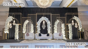 Paredes de Velas para Eventos de Boda con Temática Marroquí, Decoración de Escenario de Boda, Paredes de Velas de Fibra Jharokha, Paredes de Velas para Escenario de Boda en EE. UU. - Product Image 6