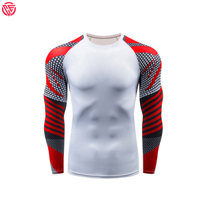 Rashguard unisexe respirant de haute qualité, 100% polyester, en gros, fabriqué au Pakistan - Product Image 1