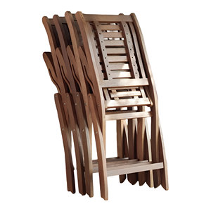 Silla de jardín plegable de madera de Acacia moderna para patio al aire libre, restaurante, Hotel, cafetería, comedor, balcón, precio de fábrica para eventos - Product Image 5