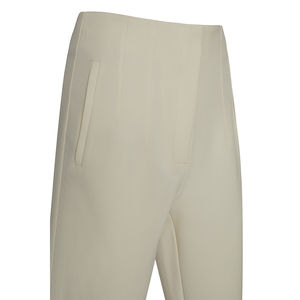 Pantalones de Pierna Ancha y Cintura Alta para Mujer - Pantalones Clásicos de Oficina con Tela de Mezcla Arrugada, Transpirables y de Estilo Formal, Talla XL - Product Image 2