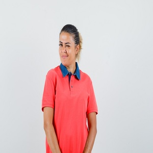 Camiseta Polo de algodón para mujer, Top gráfico personalizado con cuello regular, patrón 3D, Material de Cachemira vaquera, atuendo femenino 100% algodón - Product Image 1