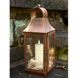 Portavelas de Metal con Acabado Flameado Antiguo, Linternas para Decoración del Hogar y Exteriores, Gran Venta - Product Image 1