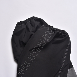 Men's Waterproof Baggy Cargo Snow <b>Pants</b> Drawstring Closure Gore-Tex Material Black Plus Size Loose Fit Ski Wear - Product Image 5