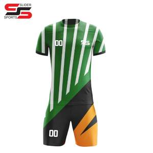 2025 dernier ensemble de maillots de football de haute qualité 100% Polyester Club équipe porter uniforme prix inférieur uniforme de football - Product Image 1