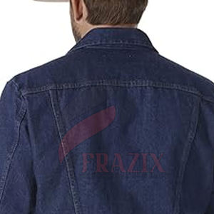 Dernière conception 100% polyester fait hommes Boxy Jeans veste imperméable en gros Boxy Jeans veste pour hommes - Product Image 5