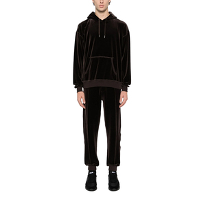 Nouveau modèle Sweats à capuche en velours surdimensionné pour homme 300 g/m² Pull léger anti-rides Sweats à capuche en velours uni pour adulte - Product Image 6
